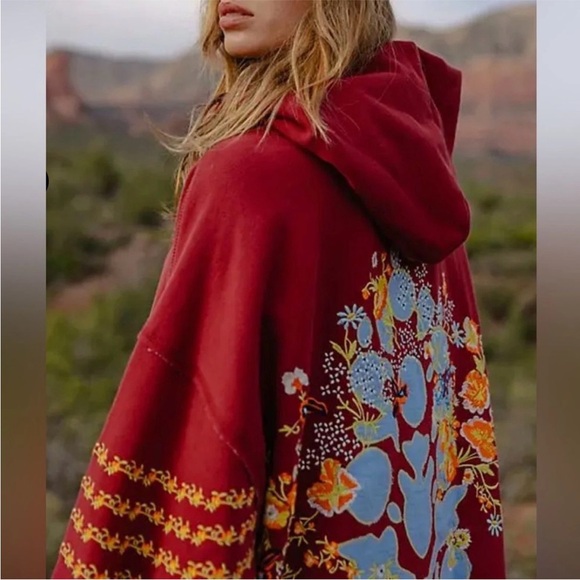 Free People At My Best Embroidered Hoodie - Picture 2 of 8